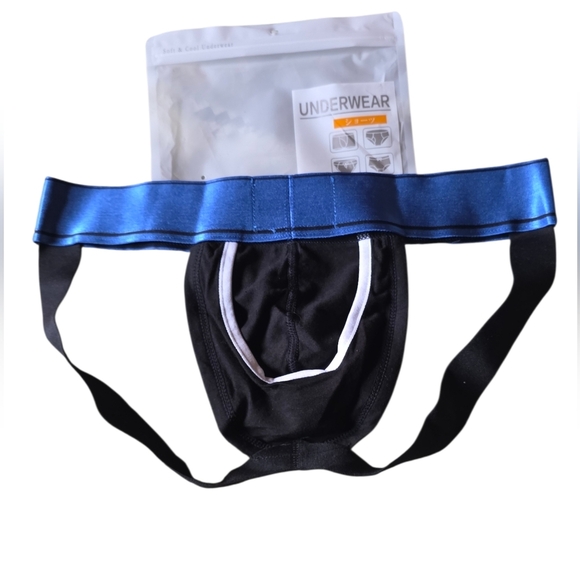 New Ausssiebum Jockstrap Size L Bluw/blacl - Picture 2 of 3